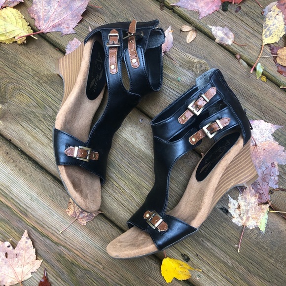 A2 By Aerosoles Shoes - A2 Aerosoles Women’s Sandals Black Straps size 5.5